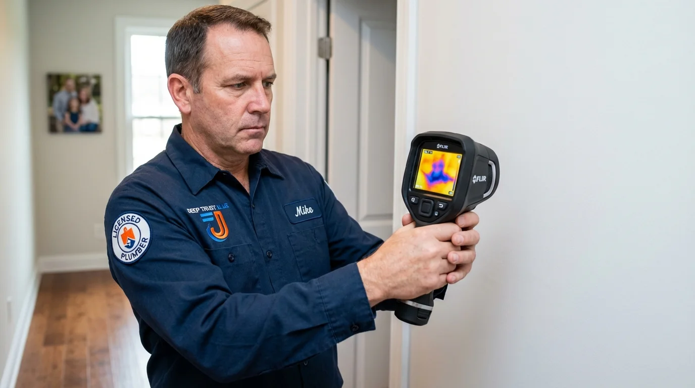 Thermal imaging leak detection by Johns Plumbing LLC in Lares